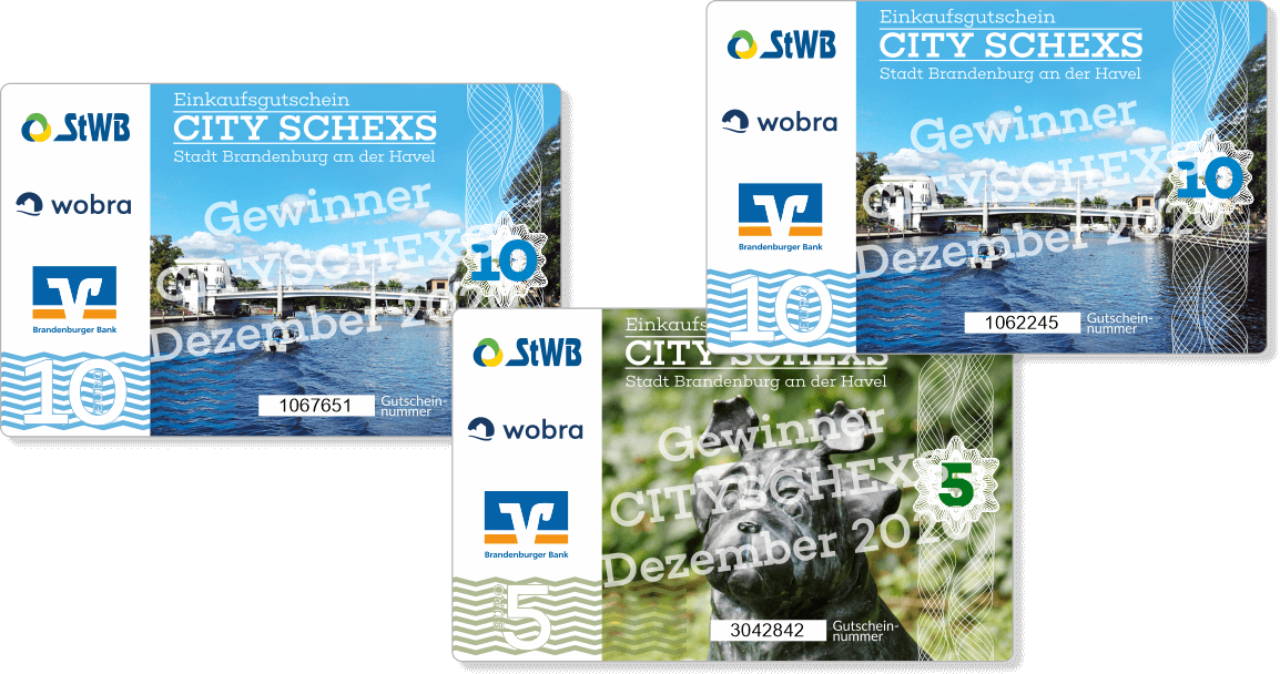 CITY SCHEXS - Der Einkaufsgutschein für Brandenburg an der Havel